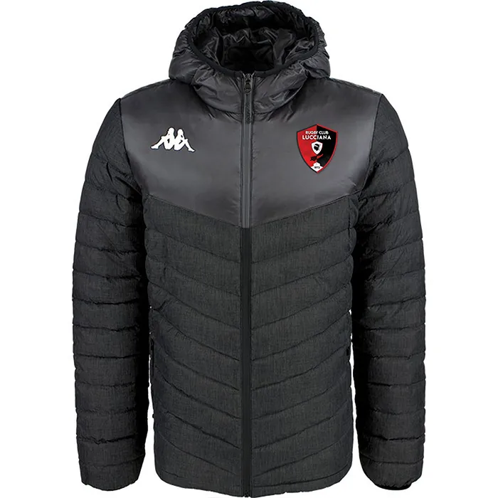 Doudoune noire aux couleurs du Rugby Club Lucciana