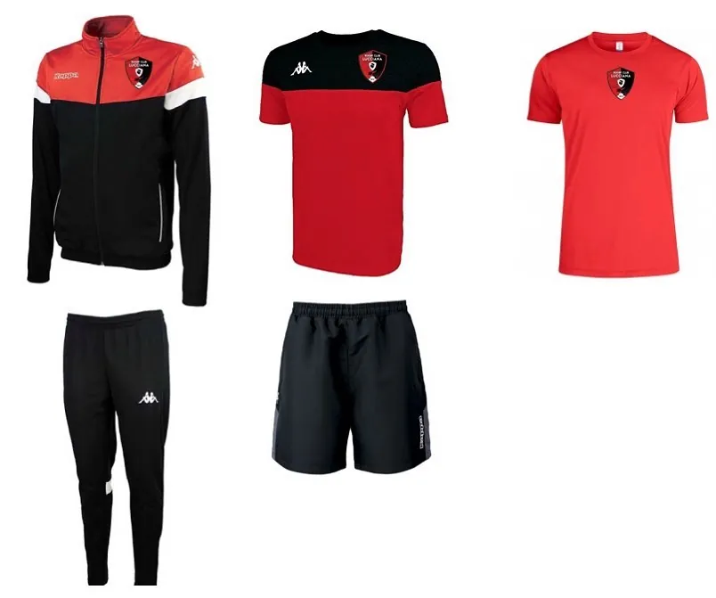 Pack veste, t-shirt et short du Rugby Club Lucciana